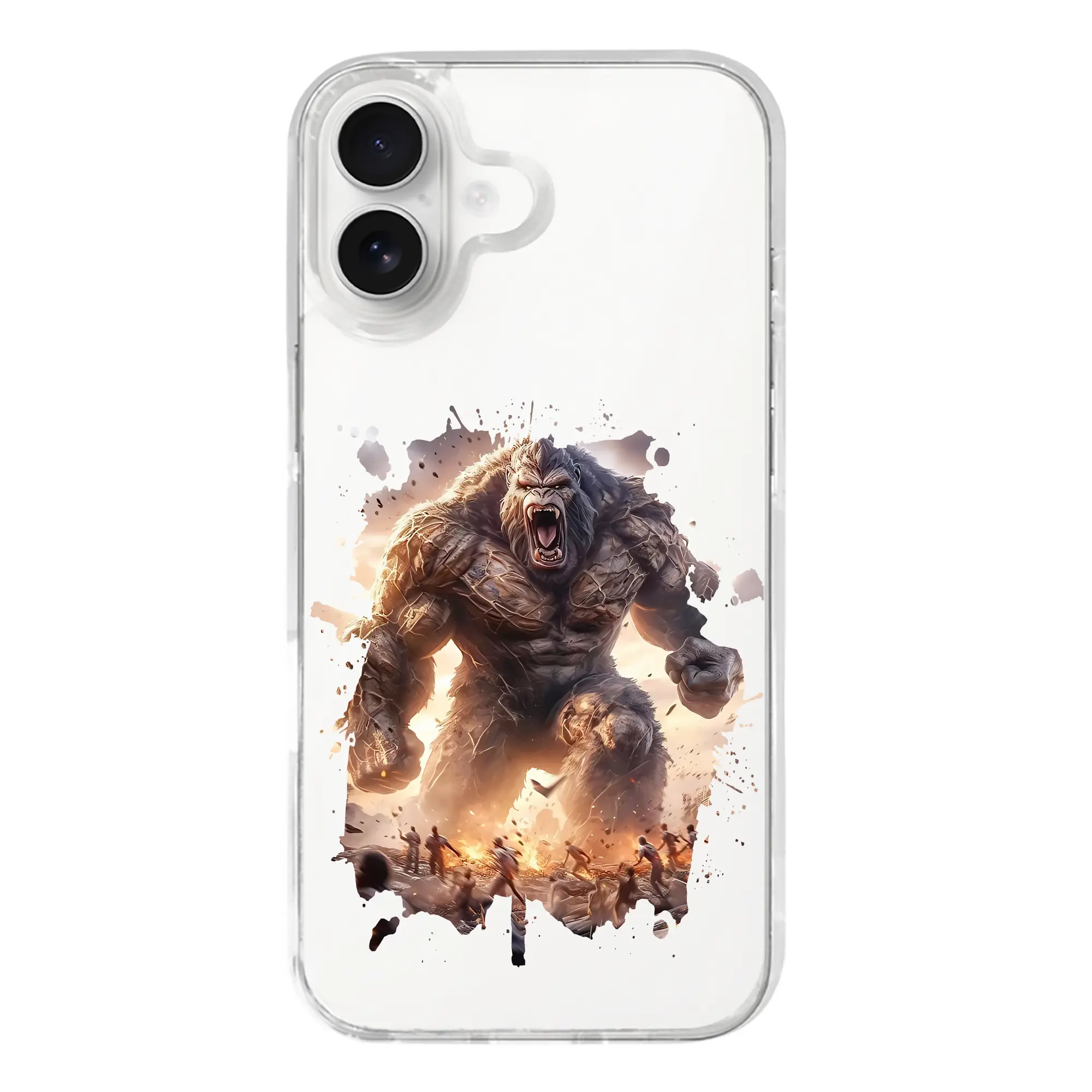 ゴジラ グッズ,キングコング - iPhone 17シリーズ 透明スマホケース – 薄型・耐衝撃・精密フィット保護カバー